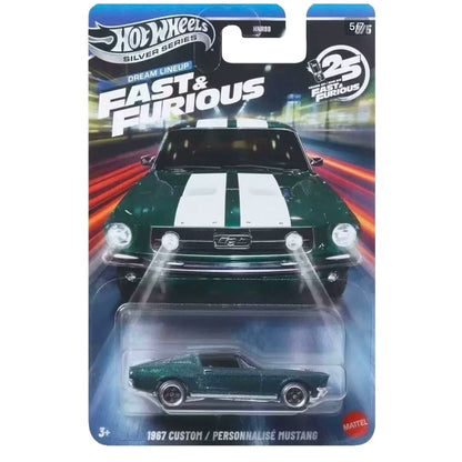 Hot Wheels Série Prata 2026Fast & Furious Dream Lineup Subaru Chevy Ford Camaro Nissan Carro de Liga Fundida em Escala 1:64 Presente Colecionável