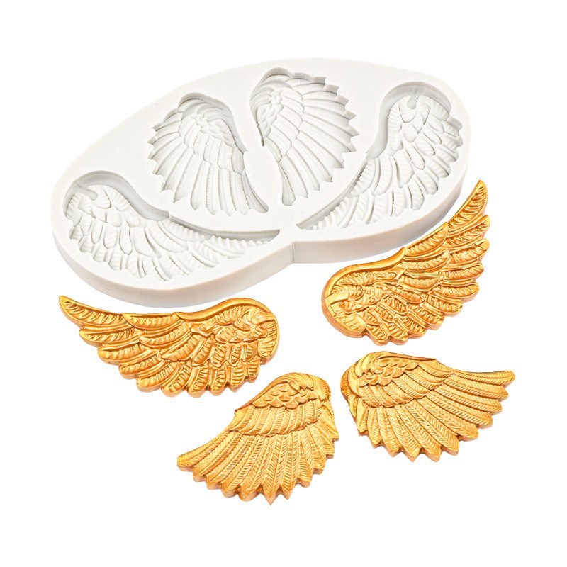 Angel wings Silicone Mold Fondant Mold Cake Decorating Tools Chocolate Gumpast Mold Sugarcraft Resin Clay Kitchen Baking Tool