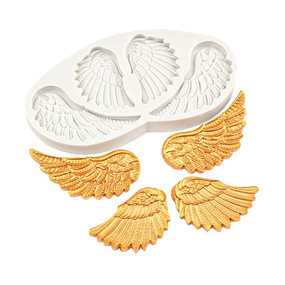 Angel wings Silicone Mold Fondant Mold Cake Decorating Tools Chocolate Gumpast Mold Sugarcraft Resin Clay Kitchen Baking Tool
