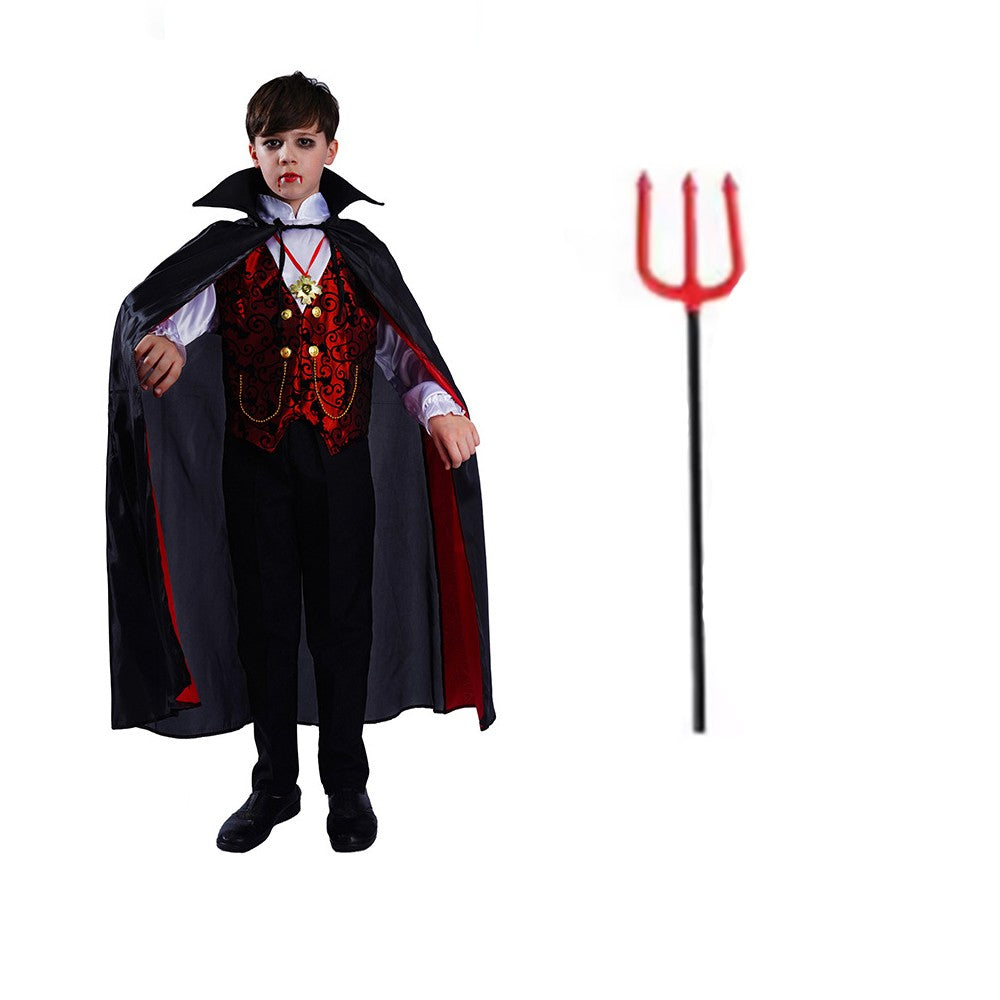 Halloween Boy Vampire Costume Cosplay Ghost Festival Costume Children's Role-playing Carnival Performance Costume