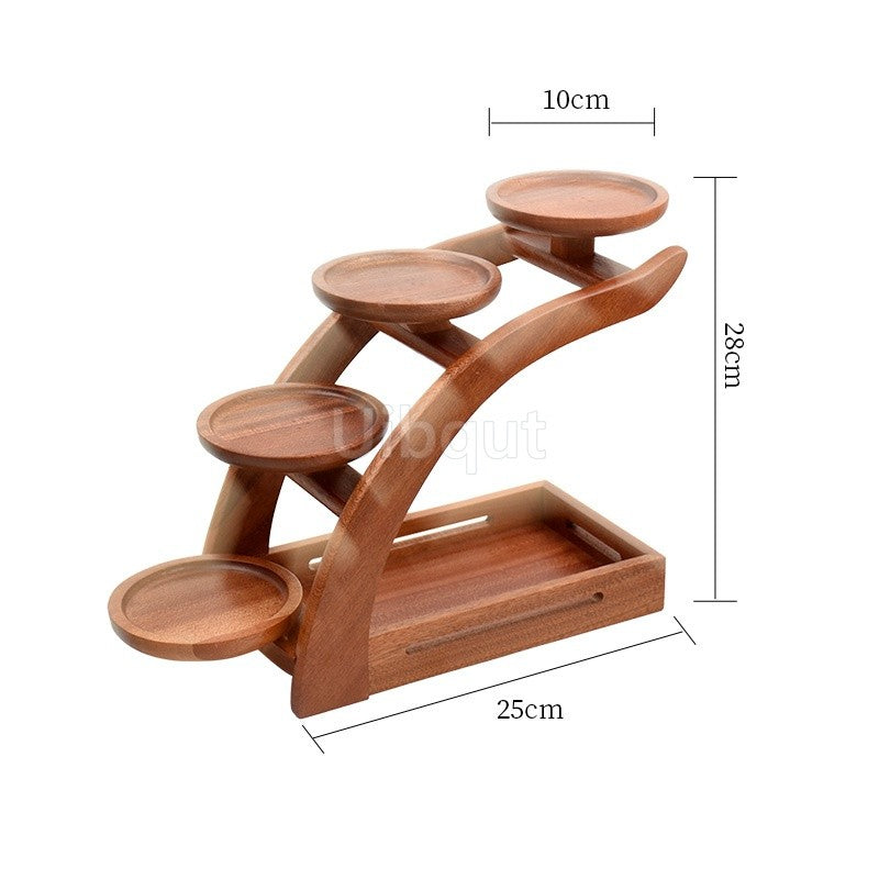 Japanese wooden wood Cuisine Sushi Bridge Boats Pine Creative Sushi Sashimi plate Platter Sushi Tableware Decoration Ornament