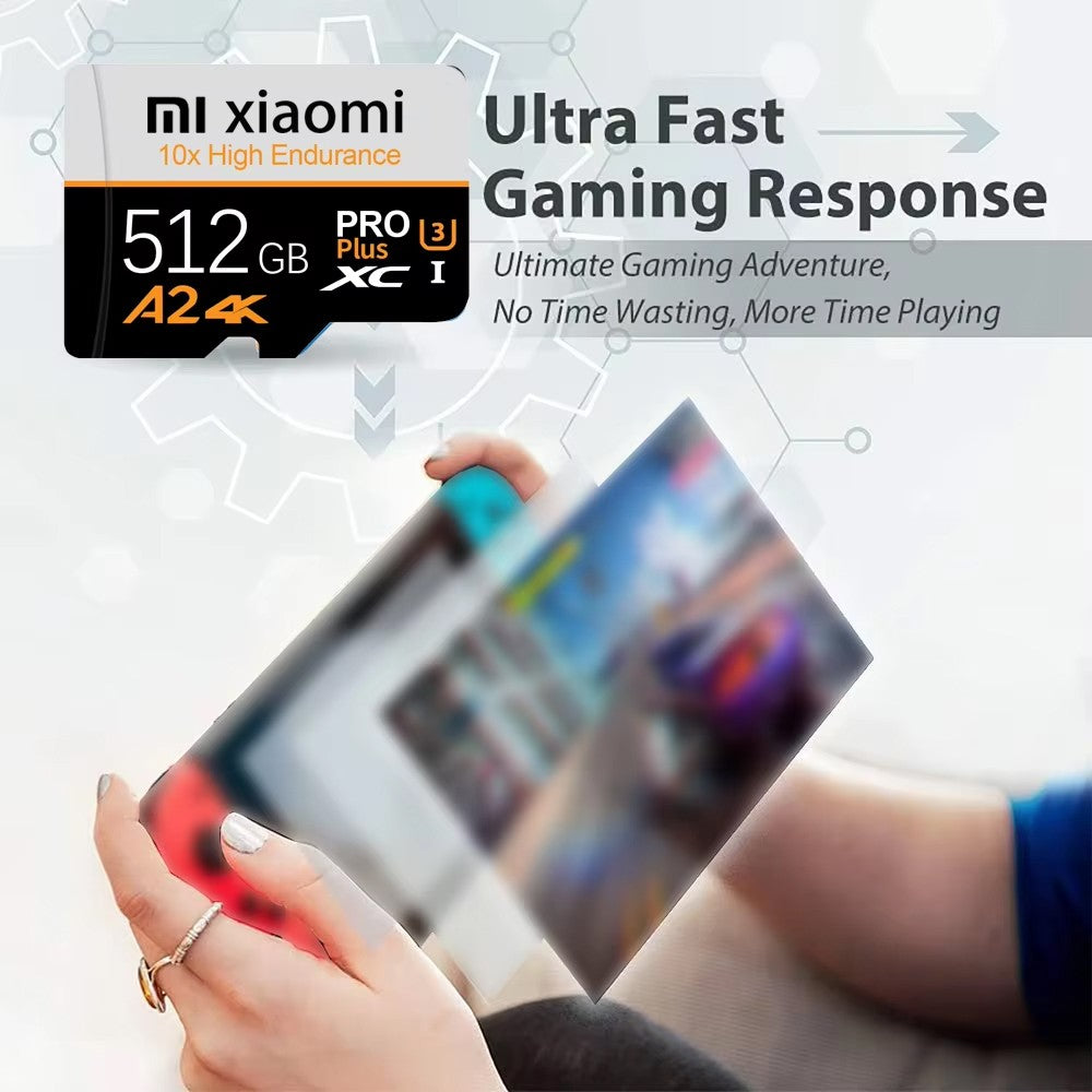 Cartão de Memória Xiaomi 2TB 1TB SD Classe 10 A2 Ultra Micro SD Card 256GB 512GB Cartão de Memória 128GB para Câmeras e Dispositivos Digitais