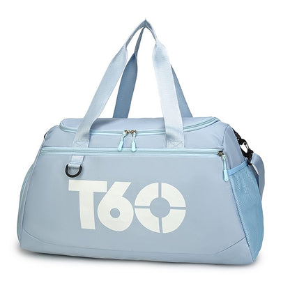 Large capacity travel bag, sports fitness backpack, with independent shoe cabinet, zipper closure, suitable for short-term and l