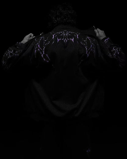 American Gothic Harajuku dark style fashion men jacket Y2K high street casual personality clothing oversized trendy sportswear