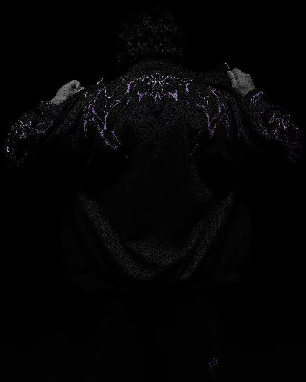 American Gothic Harajuku dark style fashion men jacket Y2K high street casual personality clothing oversized trendy sportswear