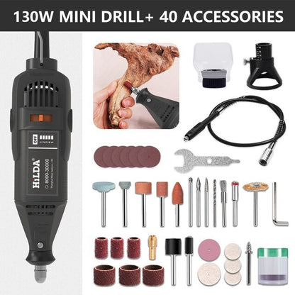 Mini Retificadeira Elétrica Furadeira Caneta de Gravação Mini Furadeira Ferramenta Rotativa Elétrica Acessórios para Máquina de Moer