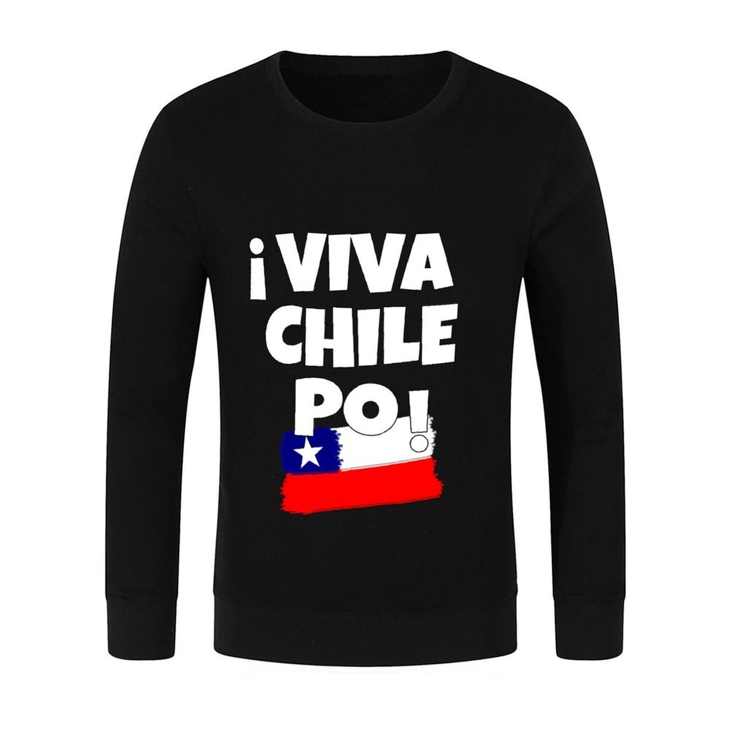 Viva Chile Po Artistic Design For Born In Chile Pullover korean clothes anime clothing men's winter sweater sweatshirt male