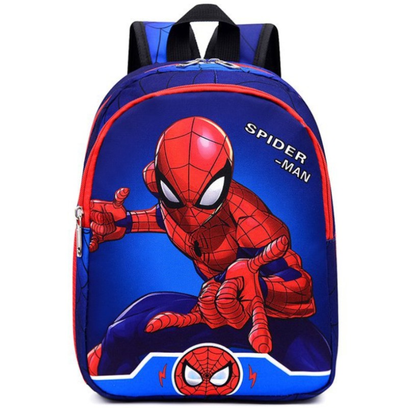 Mochila Infantil Nova Disney  Minibolsa Escolar Meninas e Meninos Linda Bolsa de Ombro Desenho Animado Homem-Aranha Mochila Infantil