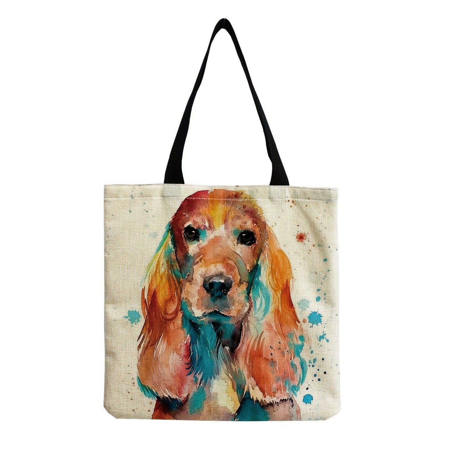 Cartoon Shoulder Bag Women Fashion Animal Dog Shopping Bag Teen Casual Bagel Dog Tote Bag Men Beagles Handbag