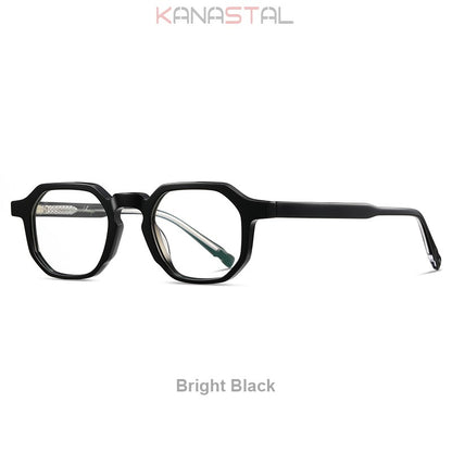 Óculos de Leitura com Prescrição para Homens Acetato Miopia Óculos Femininos Bloqueio de Luz Azul Lentes CR39 Armação de Óculos para Computador Ponta de Caneta