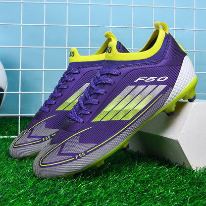 Men Professional Soccer Shoes Society Cleats Outdoor Football Shoes Society Cleats Grass Training Football Field Boots Sneaker