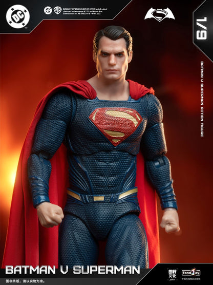 Novo conjunto de figuras Fondjoy BVS, Boneco de Ação Batman Blindado, Superman com Armadura Danificada 1/9 Batman V Superman: A Origem da Justiça DC Toys