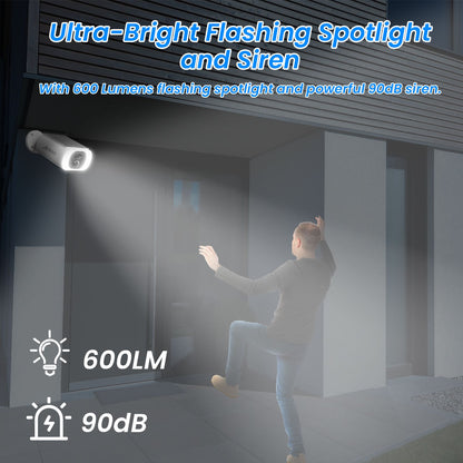 ANRAN 2/3/4 PCS Câmera WIFI Sem Fio Externa 2.4G 3MP Câmera de Segurança Solar com Bateria Holofote Visão Noturna Colorida Alarme Local