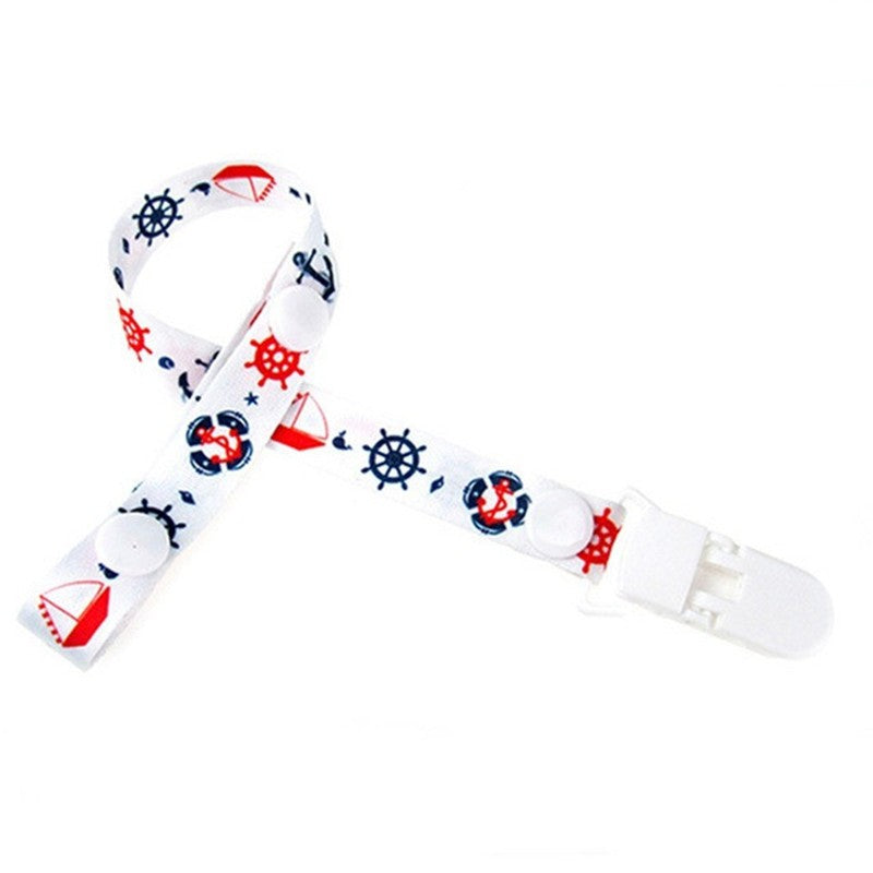 1pc Baby Pacifier Clip Chain: Soft material with cute design, secure clip prevents loss, guards baby's happy moments