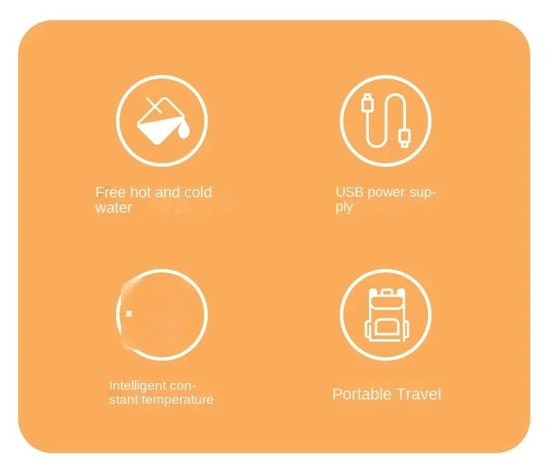 USB Milk Water Warmer Travel Stroller Insulated Bag Baby Nursing Bottle Heater Supplies for Outdoor