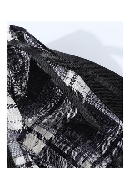 High Waist Plaid A-Line Skirt for plus Size Women Summer Slimming Flattering for Pear aped Body Meat Concealing Skirts