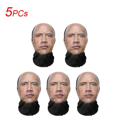 5PCS Indian-style 3D Party Realistic Mask Headgear, Abstract and Funny Cosplay Mask, Essential Equipment for Going Out for Party