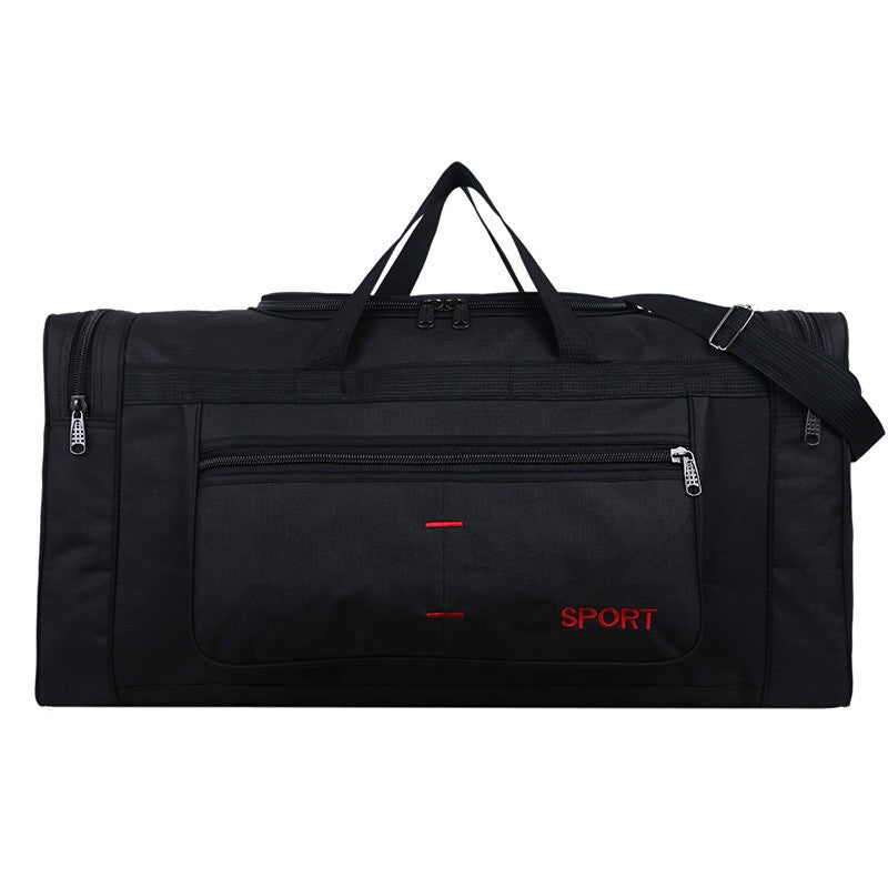 Large Capacity Folding Duffle Bag Travel Clothes Storage Bags Zipper Oxford Weekend Bag Thin Portable Moving Luggage Hand Bag