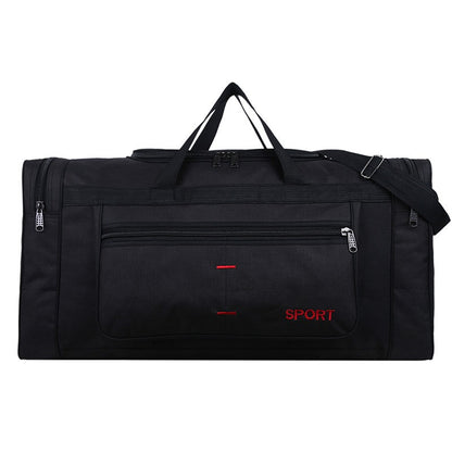 Large Capacity Folding Duffle Bag Travel Clothes Storage Bags Zipper Oxford Weekend Bag Thin Portable Moving Luggage Hand Bag