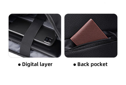 Mochila Masculina para Notebook 15,6" Tangcool - Grande Capacidade, Multifuncional, Fecho Rolê, Leve, para Viagem, Impermeável, Escolar