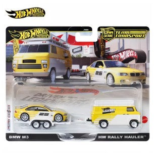 Em Estoque Genuíno Hot Wheels Legends Tour Team Transport 2025 Bmw M3 Hw Rally Hauler 1:64 Premium Diecast Carro Modelo Presente Legal Para Meninos