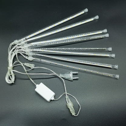 30/50CM LED Meteor Shower Rain Lights Waterproof Falling Raindrop Fairy String Light for Christmas Holiday Party Patio Decor
