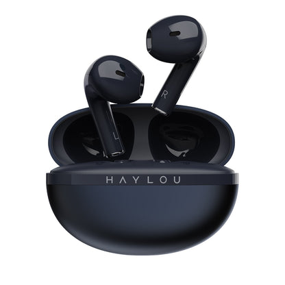 Fones de ouvido HAYLOU X1 2023 True Wireless, estojo metálico, Bluetooth 5.4, bateria de 24 horas, fones de ouvido semi-intra-auriculares