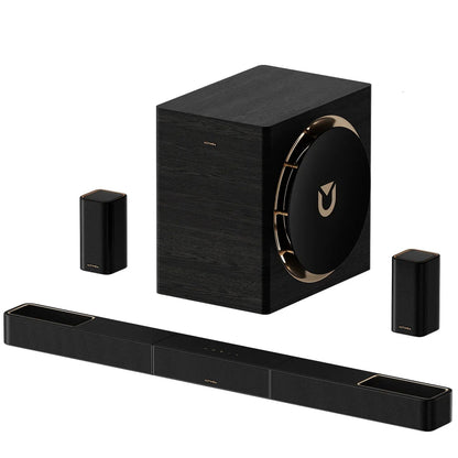 Sistema de Som Surround 7.1.4 ULTIMEA Barra de Som para TV com Dolby Atmos e Controle por APP, Alto-falante Bluetooth Doméstico com Subwoofer Sem Fio de 10"