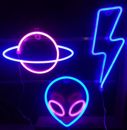 1 Piece, Decorative Neon Light for Modern Art Ambiance, Holiday Party Christmas Wall Decoration, Wedding Scene Graduation Gift, USB or Battery Powered (Battery Not Included)