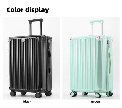 SUSHIMU Suitcase  Travel Suitcase Men 20 24 26 Carry-On Luggage Women PC   Frame Trolley Case