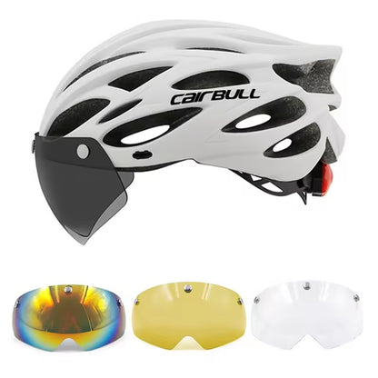 Cairbull Capacetes de Ciclismo MTB Mountain Road Capacete de Bicicleta de Corrida Leve Respirável Led Segurança Capacete de Bicicleta 54-62cm Casco