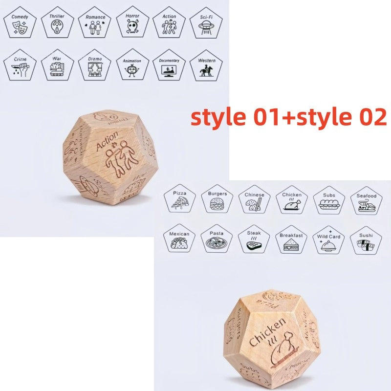 Dice for Her Him Couples Gift Ideas Food Decision Dice Games Christmas Birthday Valentines Day Gifts for Wife Husband