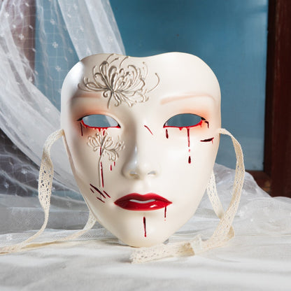 Mask Retro Hand Drawing Fashion Men and Women SameStyle Ancient Style Adult Style Hanfu Props Ball Party Secret Room Accessories