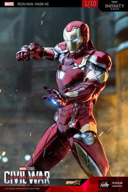 ZD Original Iron Man MK30 Blue Steel 1/10 Iron Patriot MK3 Marvel legends War Machine 10th Anniversary Action Figure Model Gift