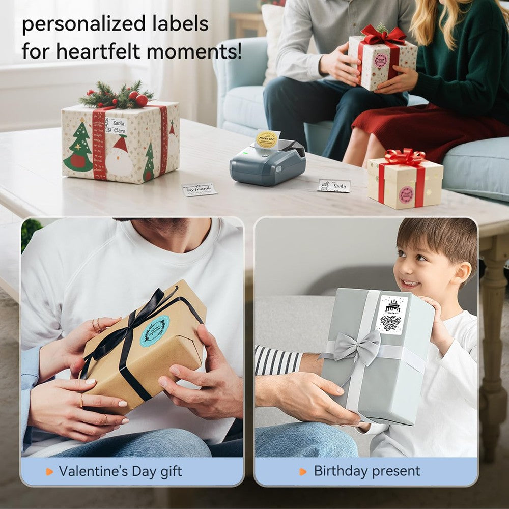 Portable Niimbot B1 Wireless Label Maker Adhesive Sticker Printer Labeling Machine DIY 20-50mm Labels for Office Home