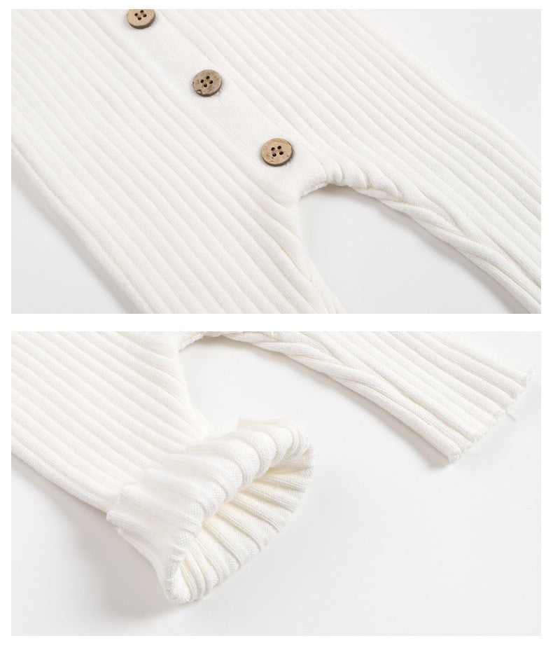 2025 New Infant Baby Girls Boys Knitted Jumpsuit Toddler Baby Girl Boys Long Sleeved Knitting Romper Children Clothes