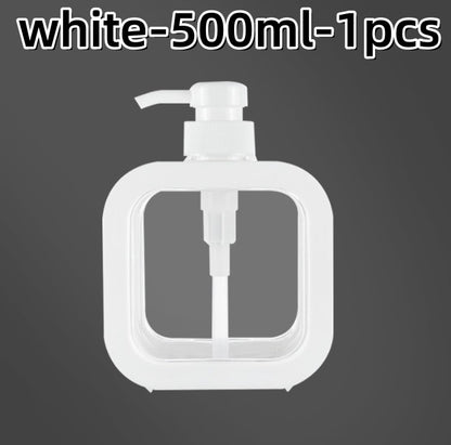 300/500ml Bathroom Soap Dispensers Refillable Lotion Shampoo Shower Gel Holder Portable Travel Dispenser Empty Bath Pump Bottle