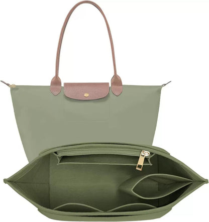 Custom Felt Bag Organizer forLongchamp Tote Purse Insert LinerPockets  Travel Storage Essential ChristmasBag Fashion Enthusiasts