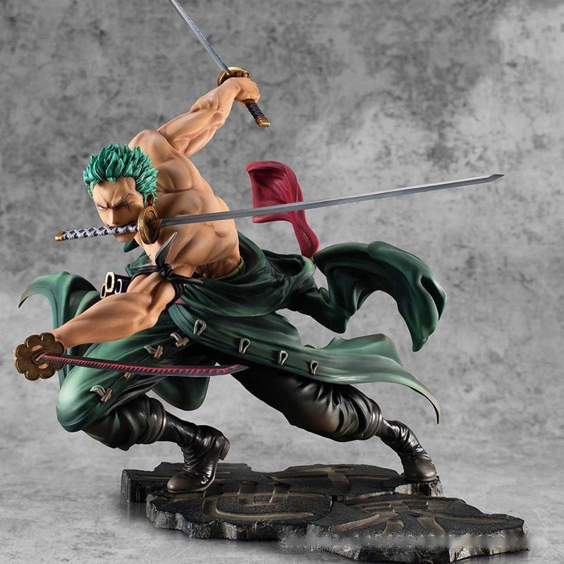 One Piece 10CM Bonecos de Anime GK Roronoa Zoro Três Espadas Sa-maximum PVC Bonecos Colecionáveis de Ação Presentes Infantis