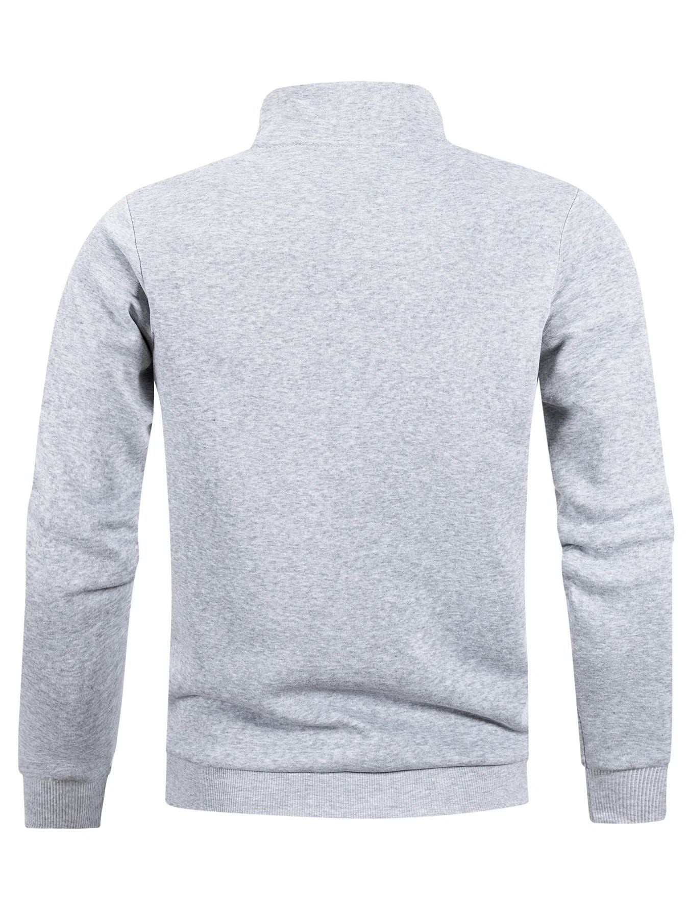 Autumn Men's Zipper Pullover Turtlenecks Warm Sweaters Solid Color Long Sleeved Fashion Male Casual Daily Sweatshirt Top