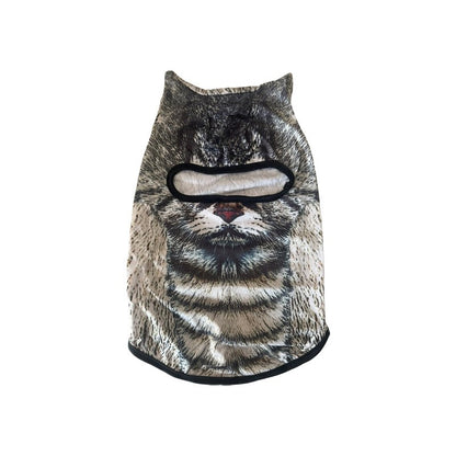 3D Cat Ski Balaclava Cute Animal Face Covering Full Face Hood Novelty Motorcycle Motocross Mask Windproof Warm Snowboard Hat