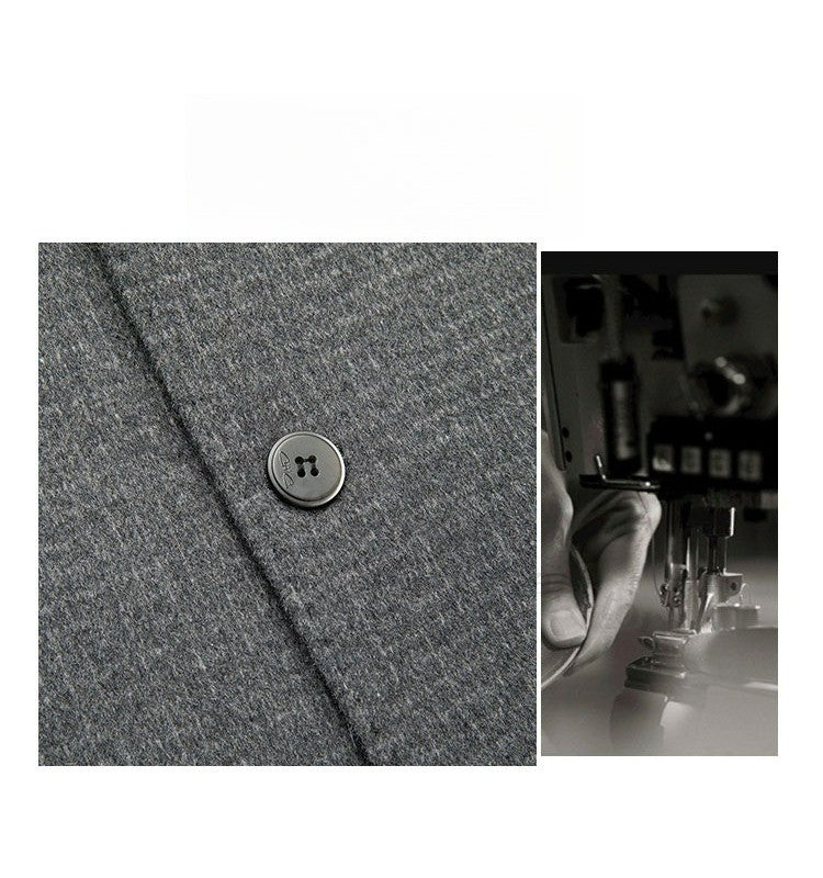 Double Faced Wool Overcoat Man 2025 Winter New Classic Business Casual Notch Lapel TrenchCoat Premium Medium Long Styles? Coat