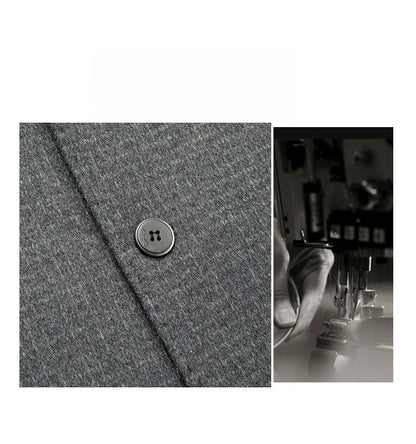 Double Faced Wool Overcoat Man 2025 Winter New Classic Business Casual Notch Lapel TrenchCoat Premium Medium Long Styles? Coat