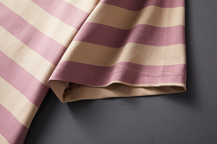 High End Design Men's Polo Shirt Striped Letter Print Short Sleeve Lapel T-Shirt Summer New Business Versatile Casual Men's Wear