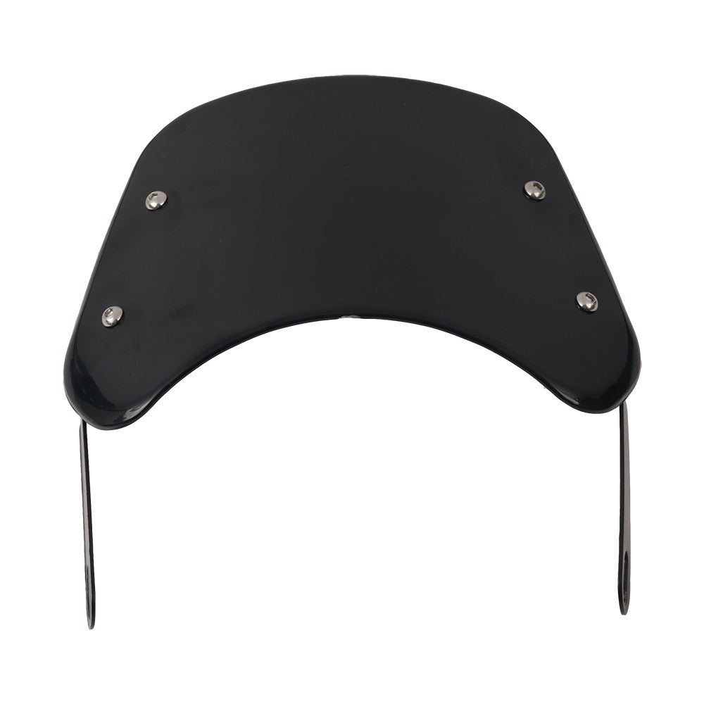 Para-brisa universal para motocicletas, defletor de vento, carenagem para Harley Honda Yamaha Kawasaki Suzuki Cafe Racer, preto
