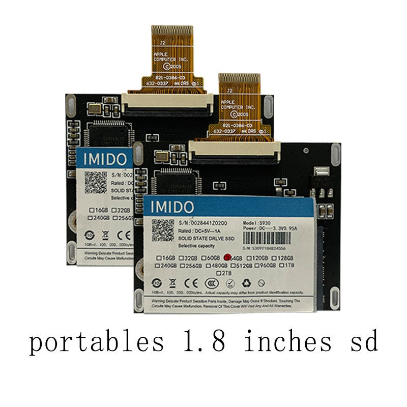 Kit de atualização para Ipod Classic SSD 128gb Peças incluídas 5ª 6ª 7ª geração Tampa traseira/Kit de ferramentas de instalação Ótimo para Ipod Video/Classic