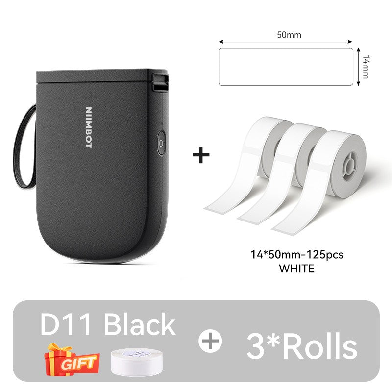 Mini Impressora de Etiquetas Portátil NIIMBOT D11 Nova Versão 300DPI Bluetooth Sem Fio Máquina de Etiquetas Impressora de Adesivos para Cozinha e Crachás