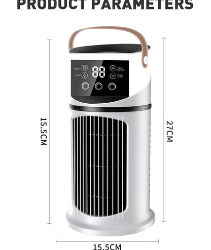 Pulverizador portátil Resfriador de ar de mesa USB Mini ar condicionado Ventilador de refrigeração de ar multifuncional temporizado Refrigerador de ar para casa e escritório