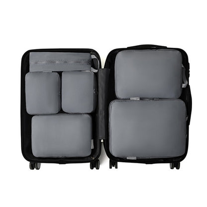 6Pcs Travel Compression Packing Cubes Bag Waterproof Handheld Clothe Separation Storage Bag Portable Suitcase Clothes Organizers