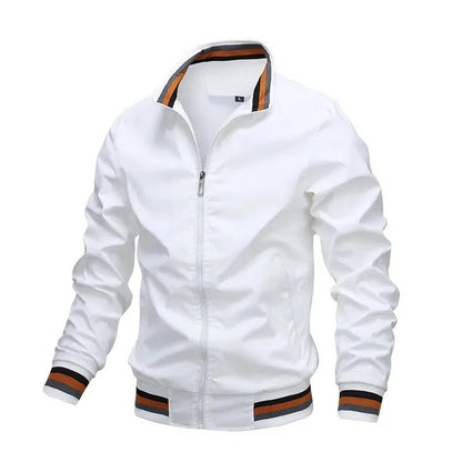 Spring And Autumn Fashion Stand-Up Casual Zipper Jacket High Quality Aviator Jacket Windproof Rainproof Outdoor Sports Jacket